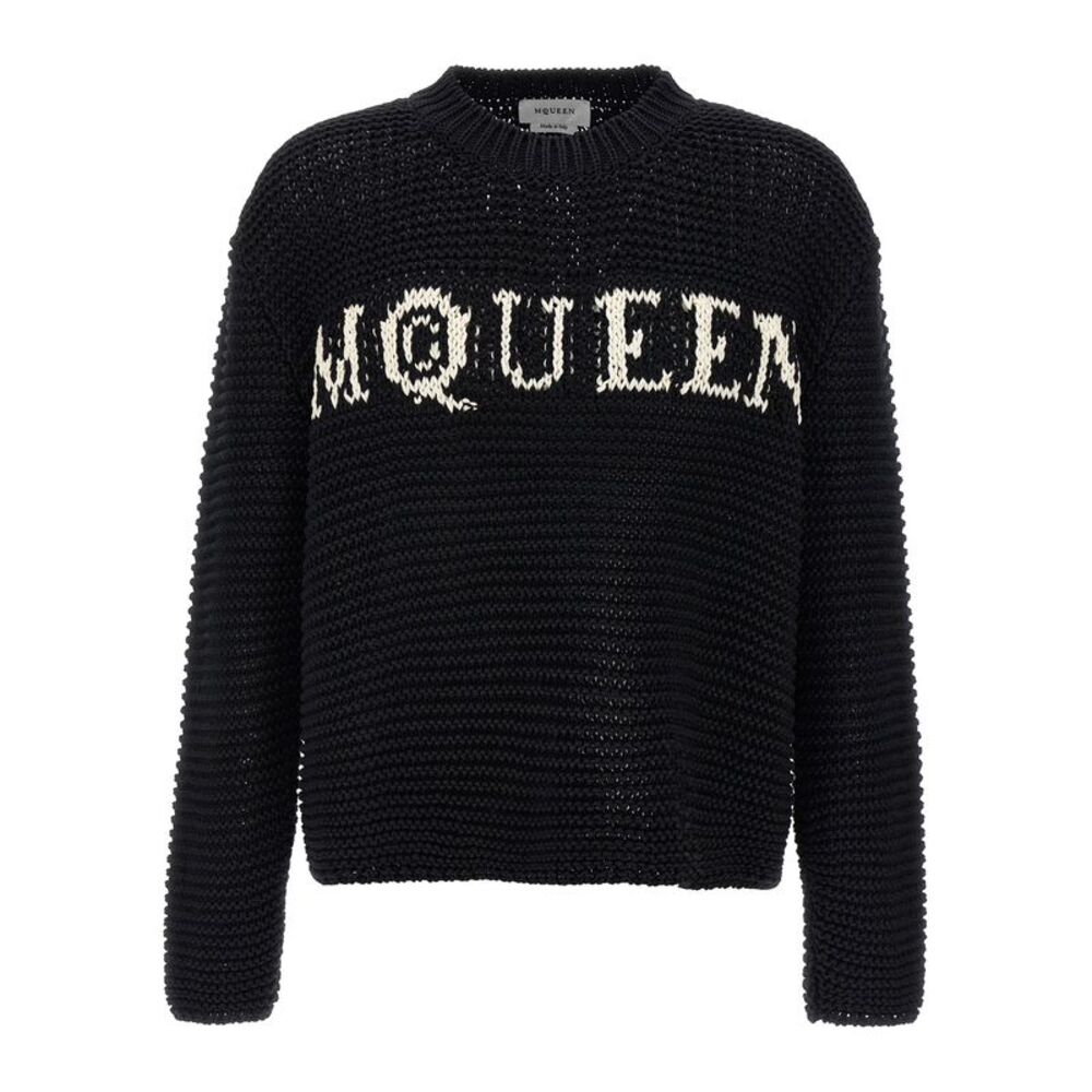 Alexander McQueen Bicolor Cotton Men's Cardigan